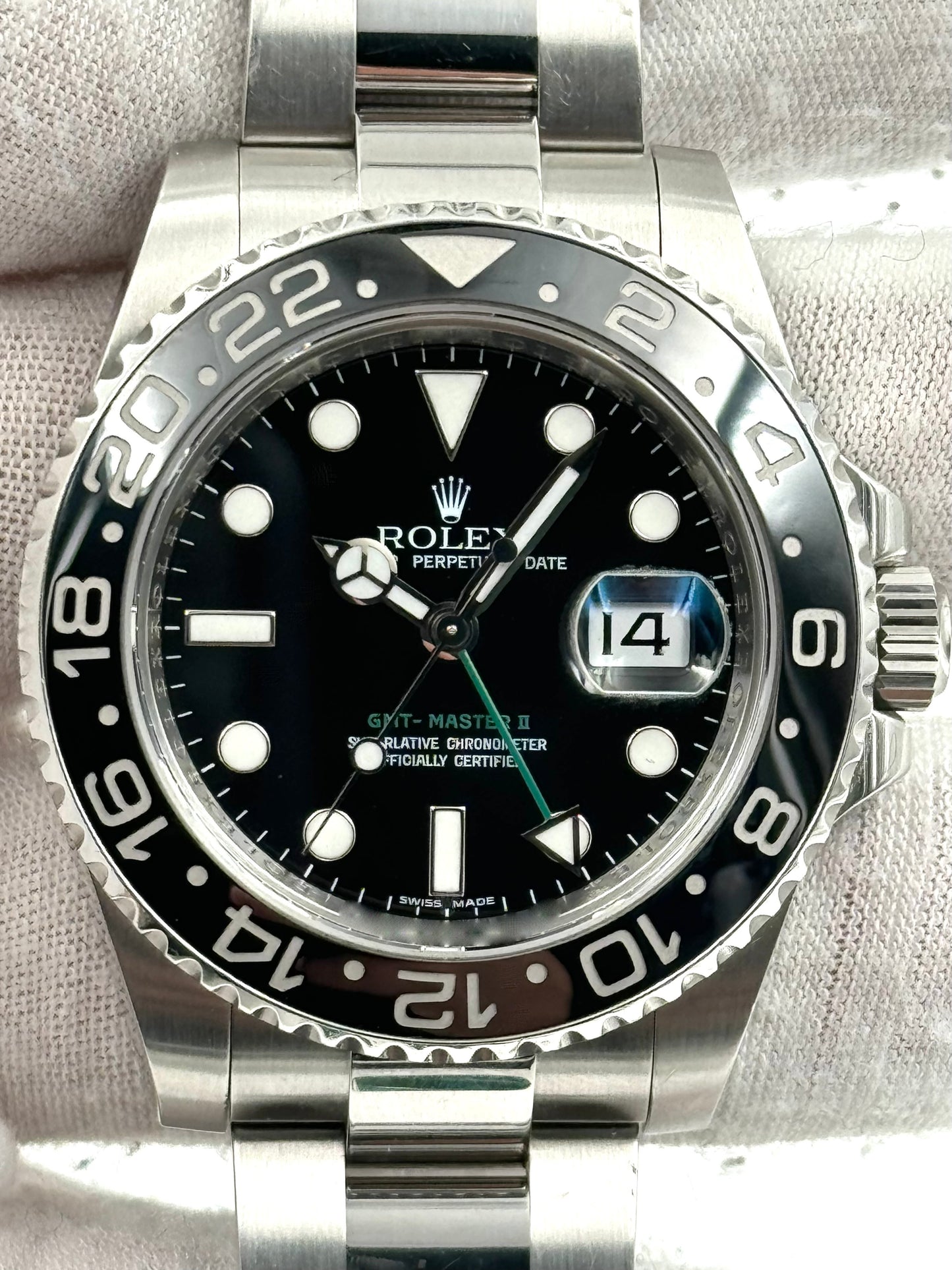 Rolex GMT-Master II Black Dial 116710LN Box & Papers 2008