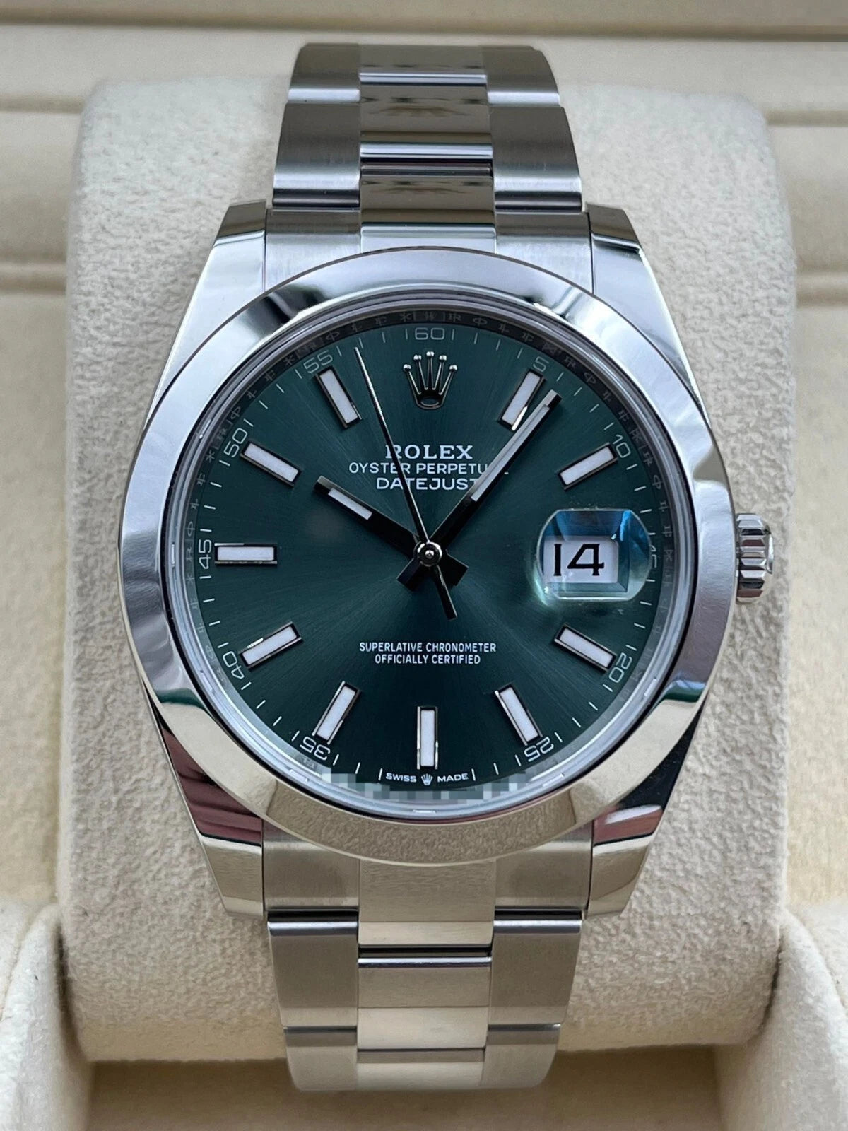 Rolex Datejust 41mm Fluted Wimbledon Dial Two Tone Oyster Bracelet 126333 Box & Papers 2024