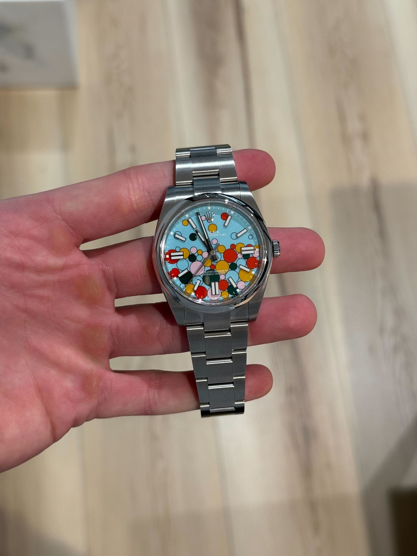 Rolex Oyster Perpetual 41mm Celebration Dial 124300 Box & Papers 2024