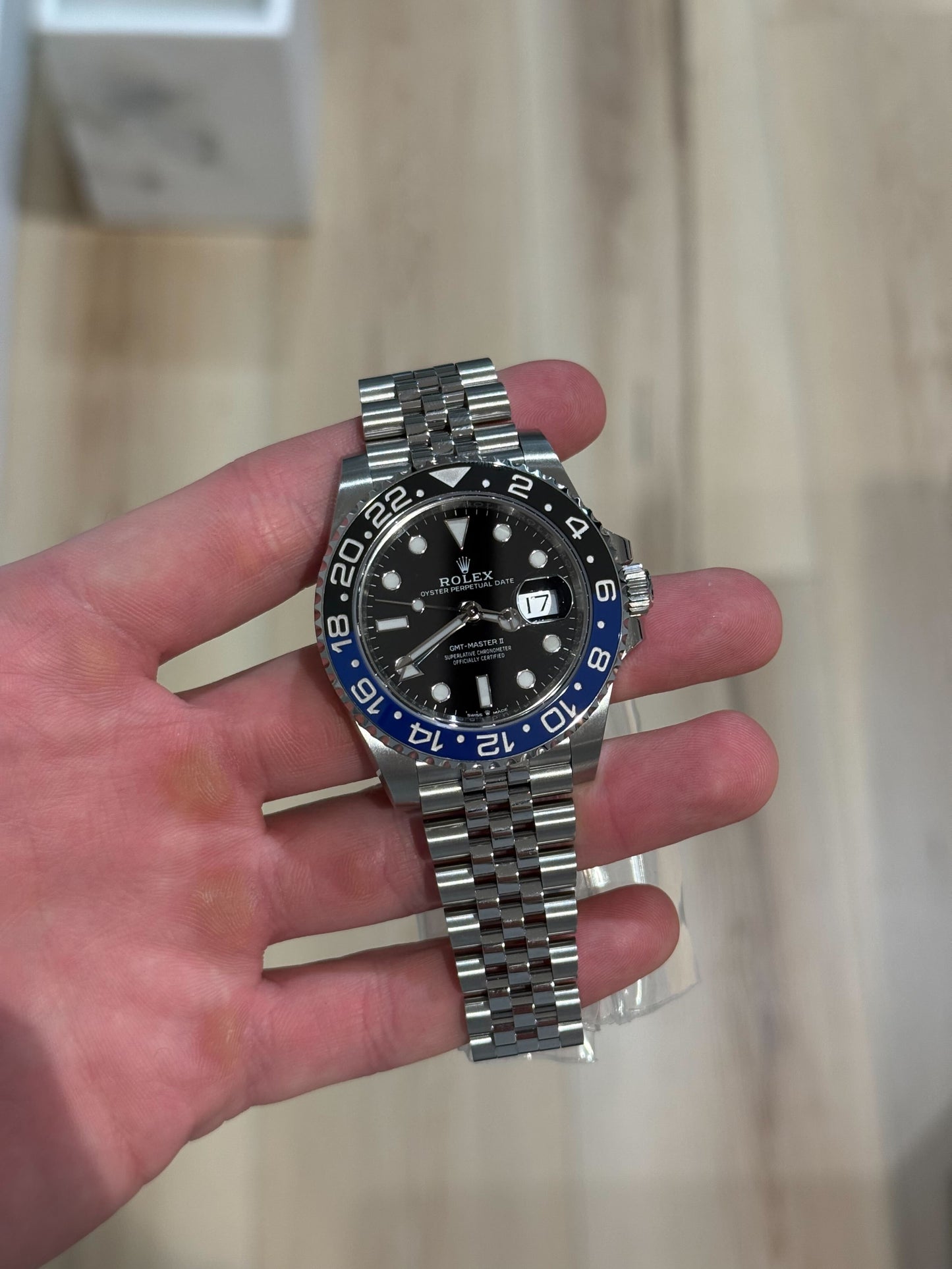 Rolex GMT-Master II Batman Jubilee Bracelet Box & Papers 2019