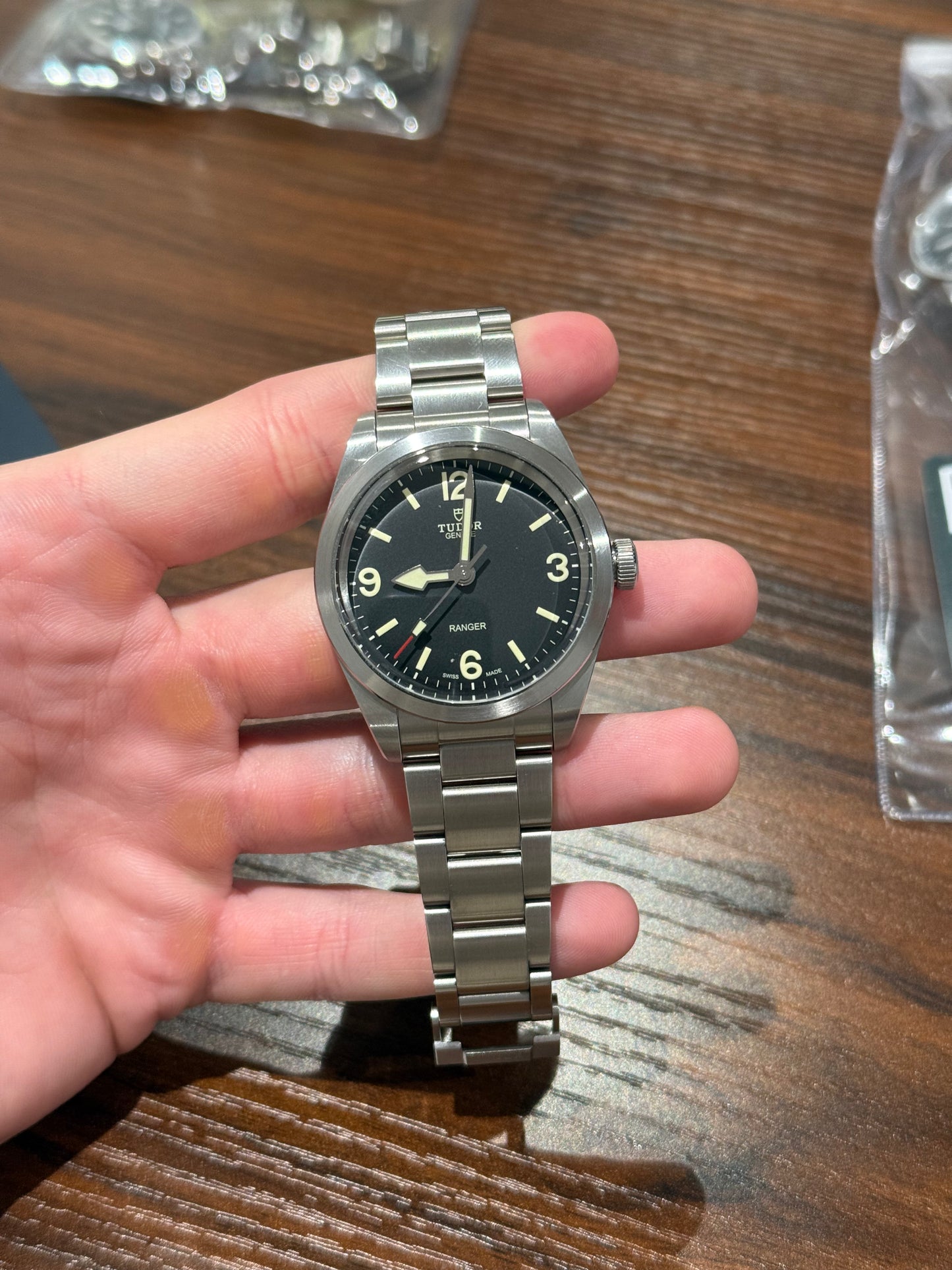 Tudor Ranger 39mm Stainless Steel Black Dial Box & Papers 2025
