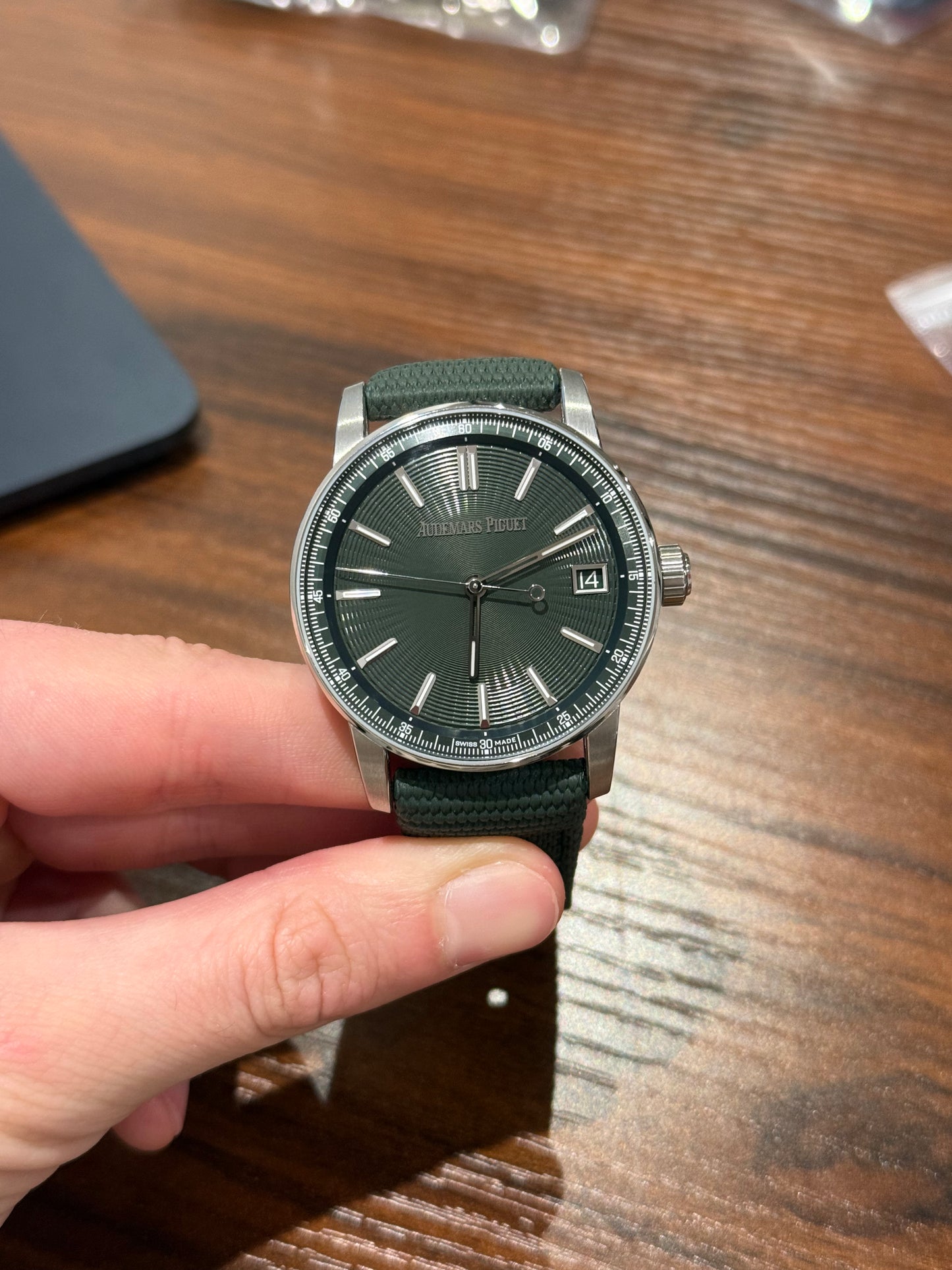 Audemars Piguet Code 11.59 Green Dial Leather Strap Box & Papers 2023