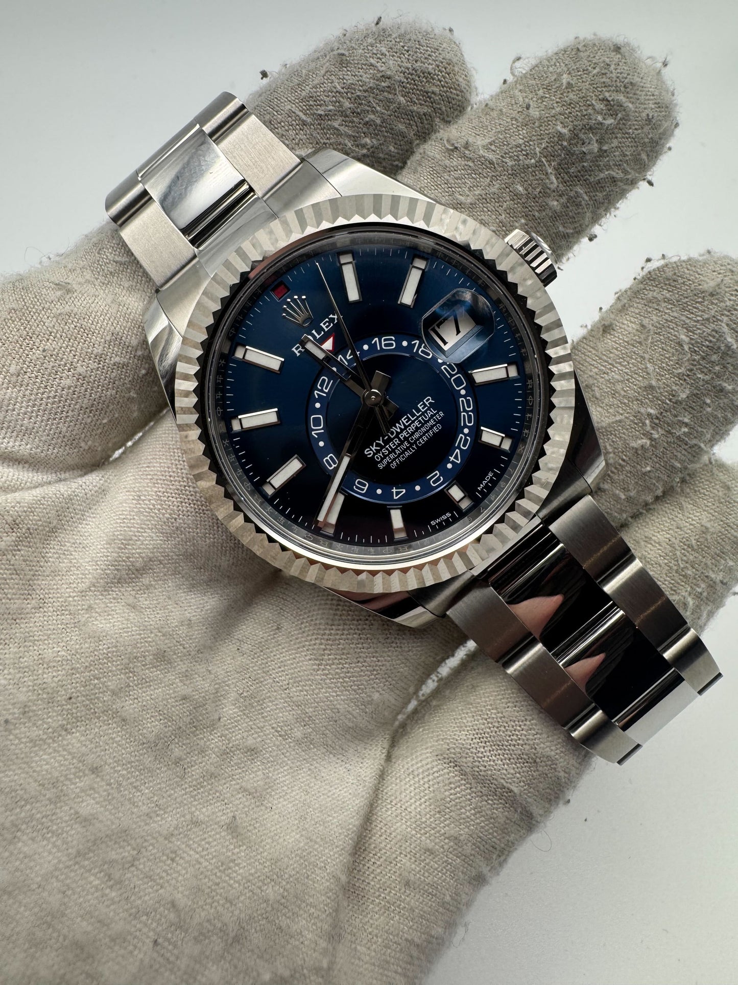 Rolex Sky-Dweller Blue Dial Oyster Bracelet 326934 Box & Papers 2022