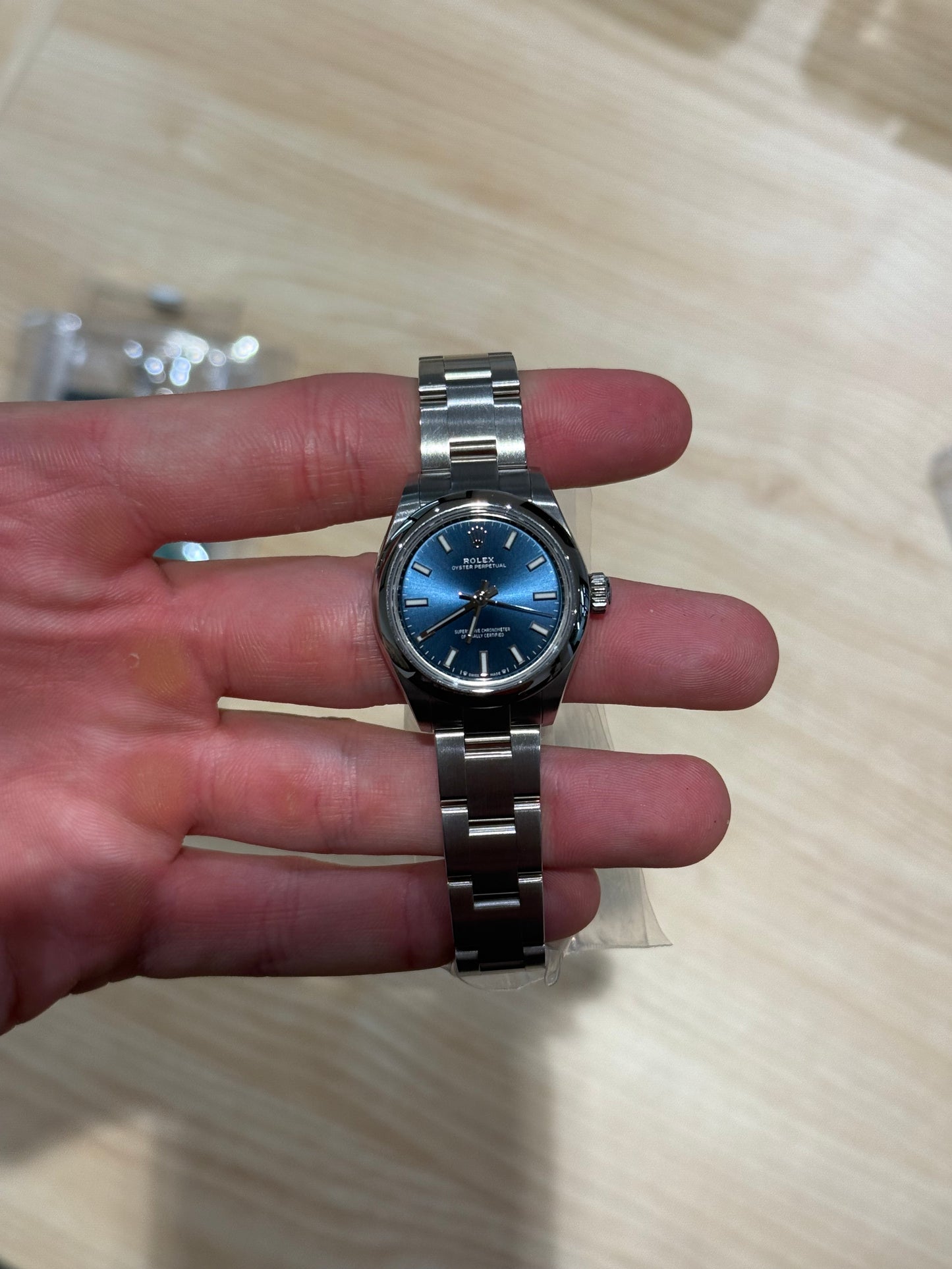 Rolex Oyster Perpetual 28mm Blue Dial 276200 Box & Papers 2020
