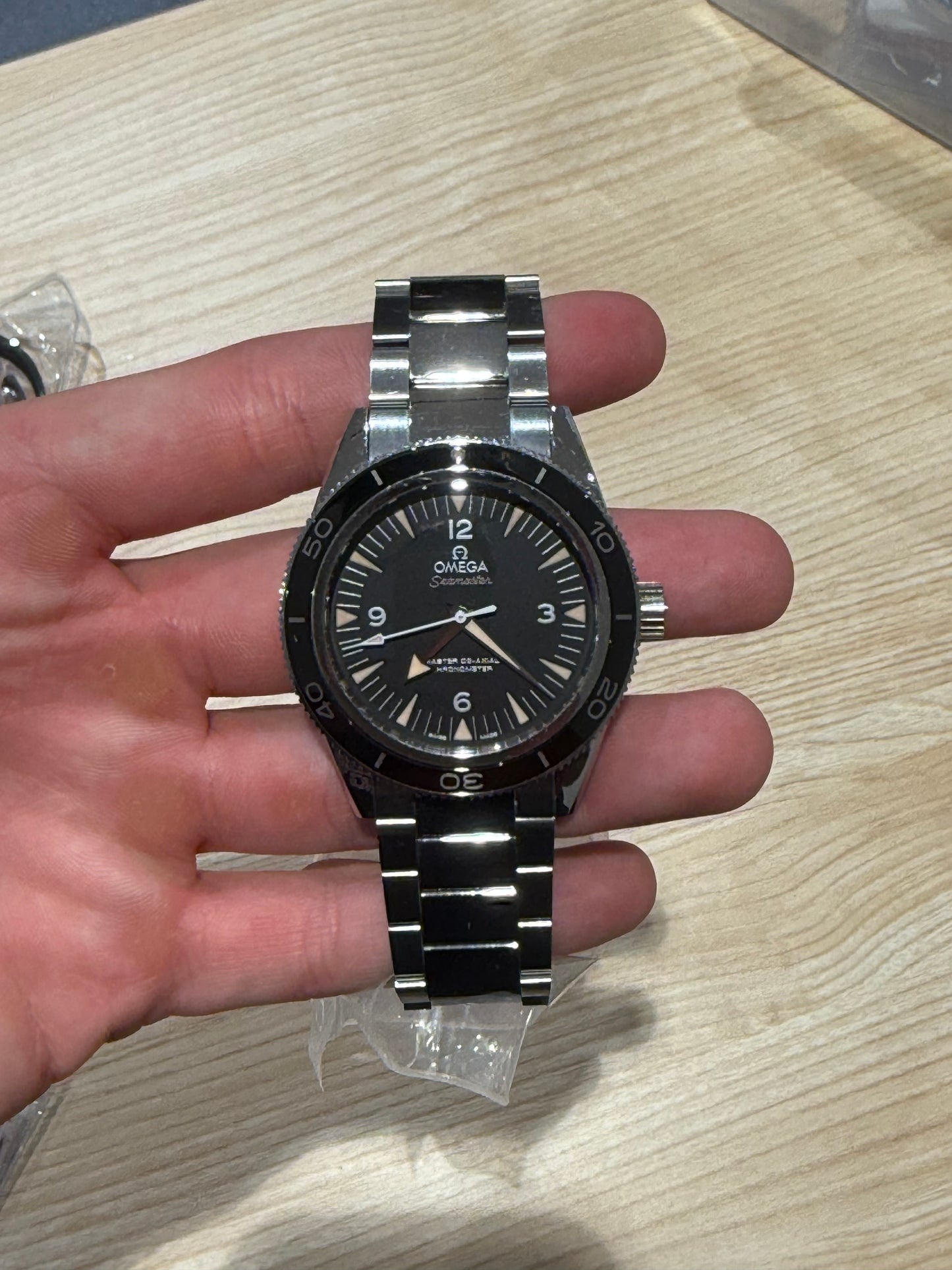 Omega Seamaster 300 "The 1957 Trilogy" Limited Edition 233.30.41.21.01.001 Open Card