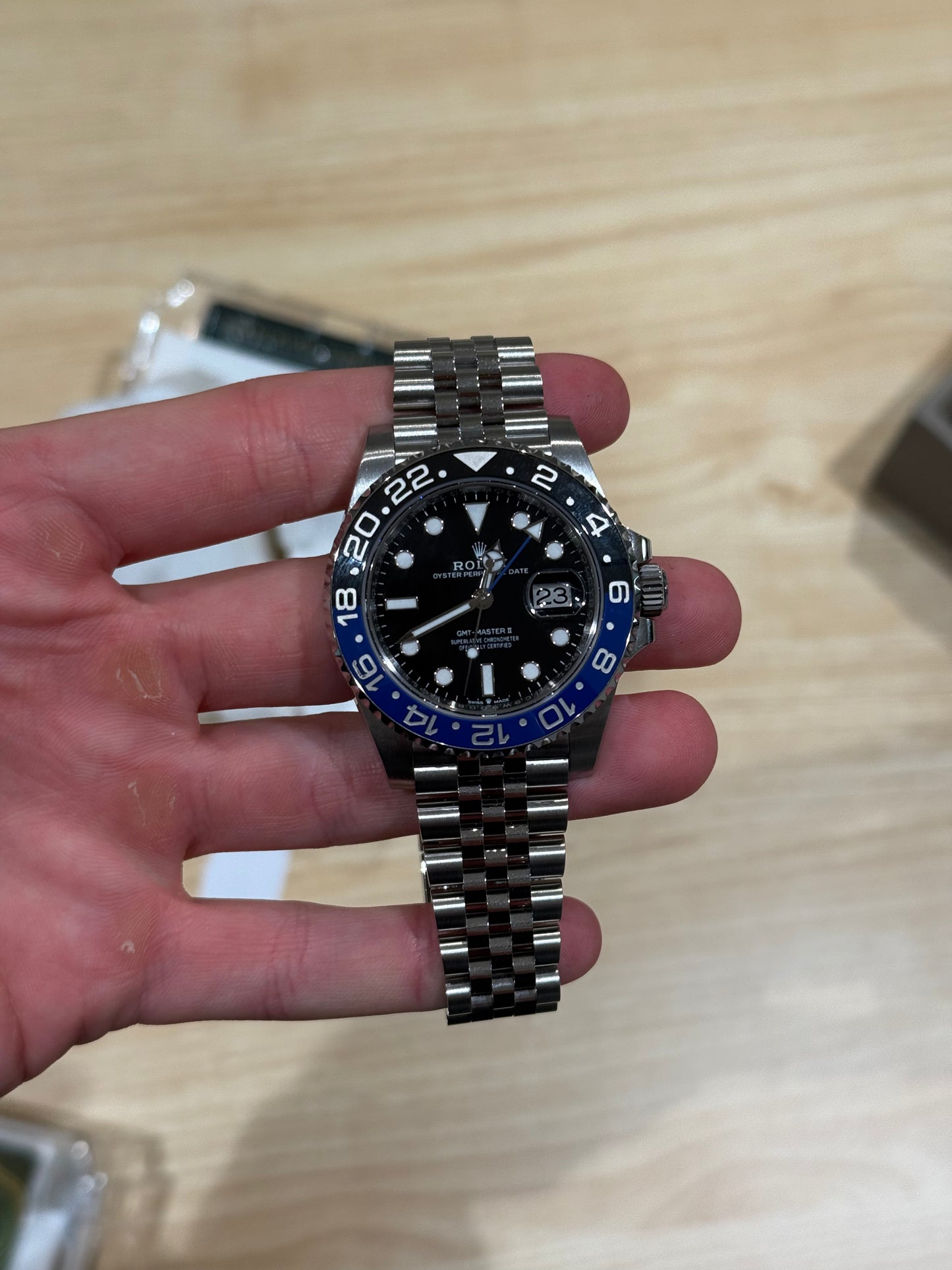 Rolex GMT-Master II Batman Jubilee Bracelet 126710BLNR Box & Papers 2024