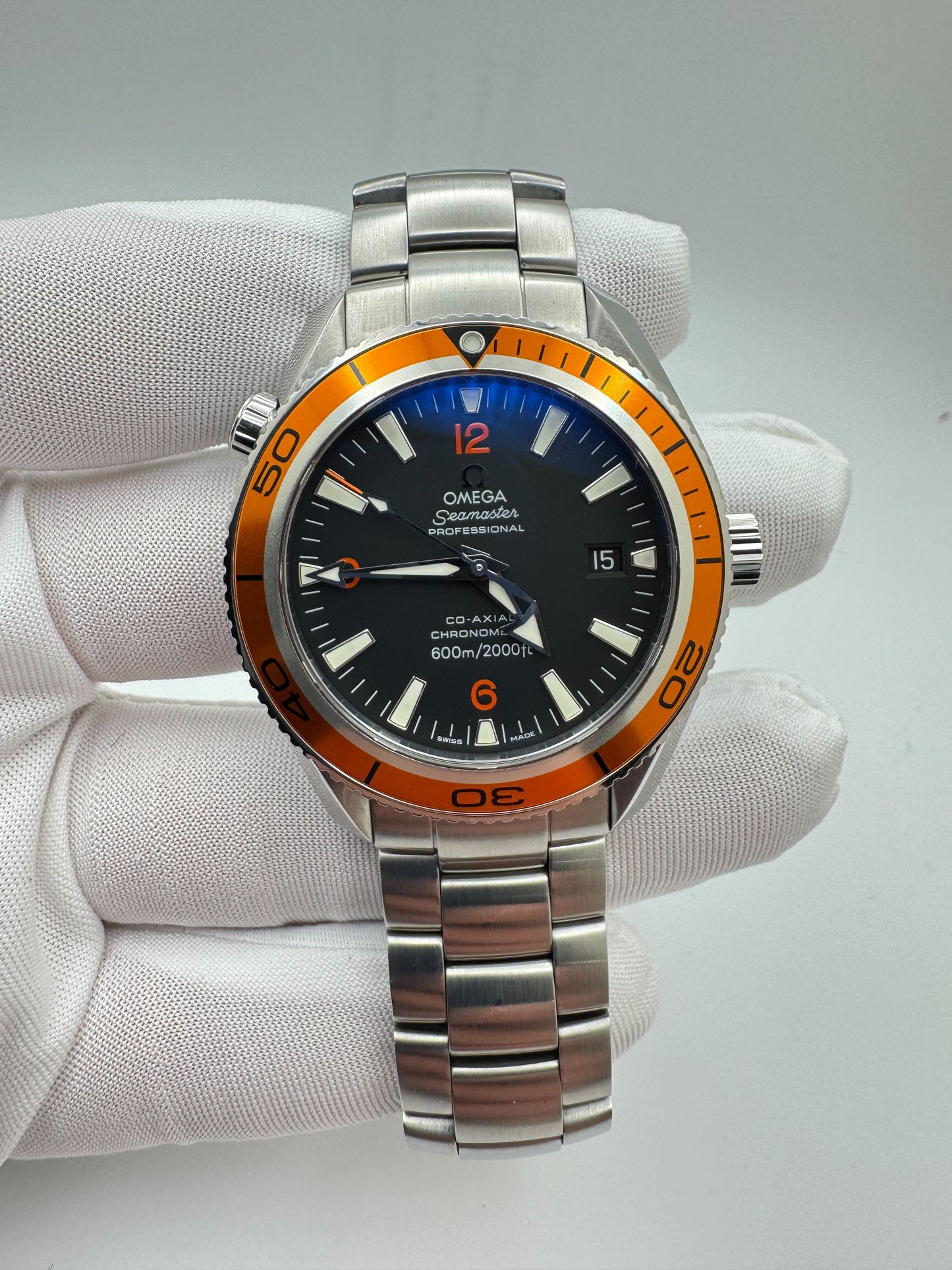 Omega 600M Seamaster Planet Ocean Orange Bezel Full Kit 2006