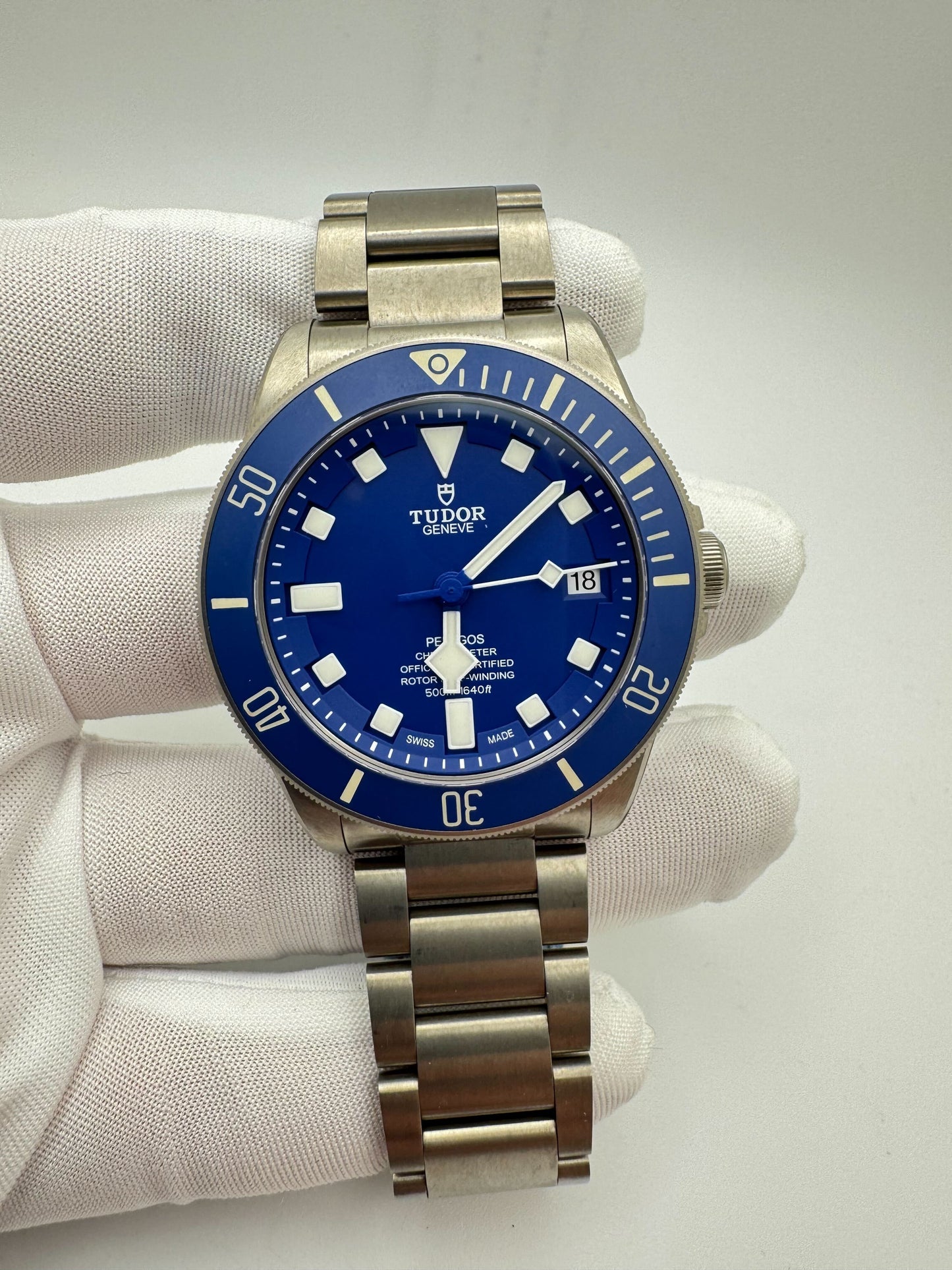 Tudor Pelagos 42mm Blue Dial Titanium Bracelet Watch Only