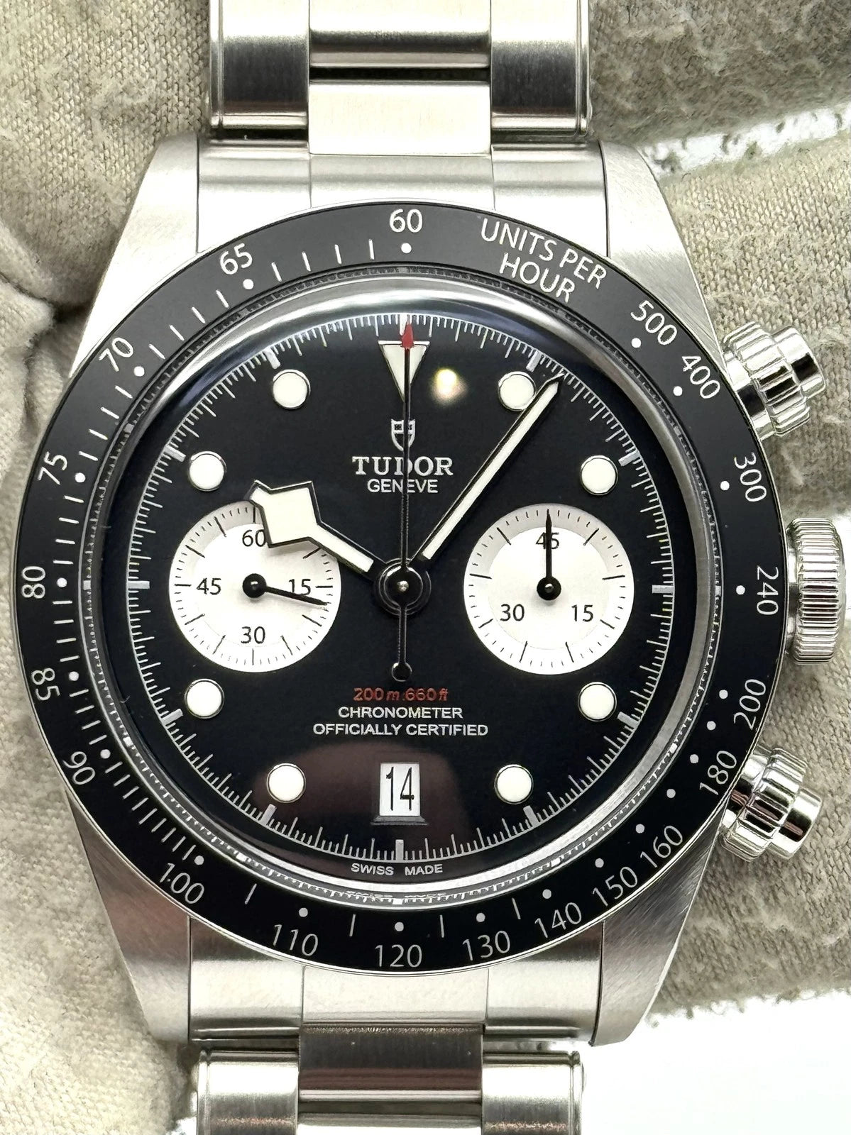 Tudor Black Bay Chronograph 41mm Black Dial 79360N Box & Papers