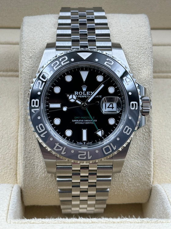 Rolex GMT-Master II Bruce Wayne Jubilee Bracelet 126710GRNR Box & Papers 2025