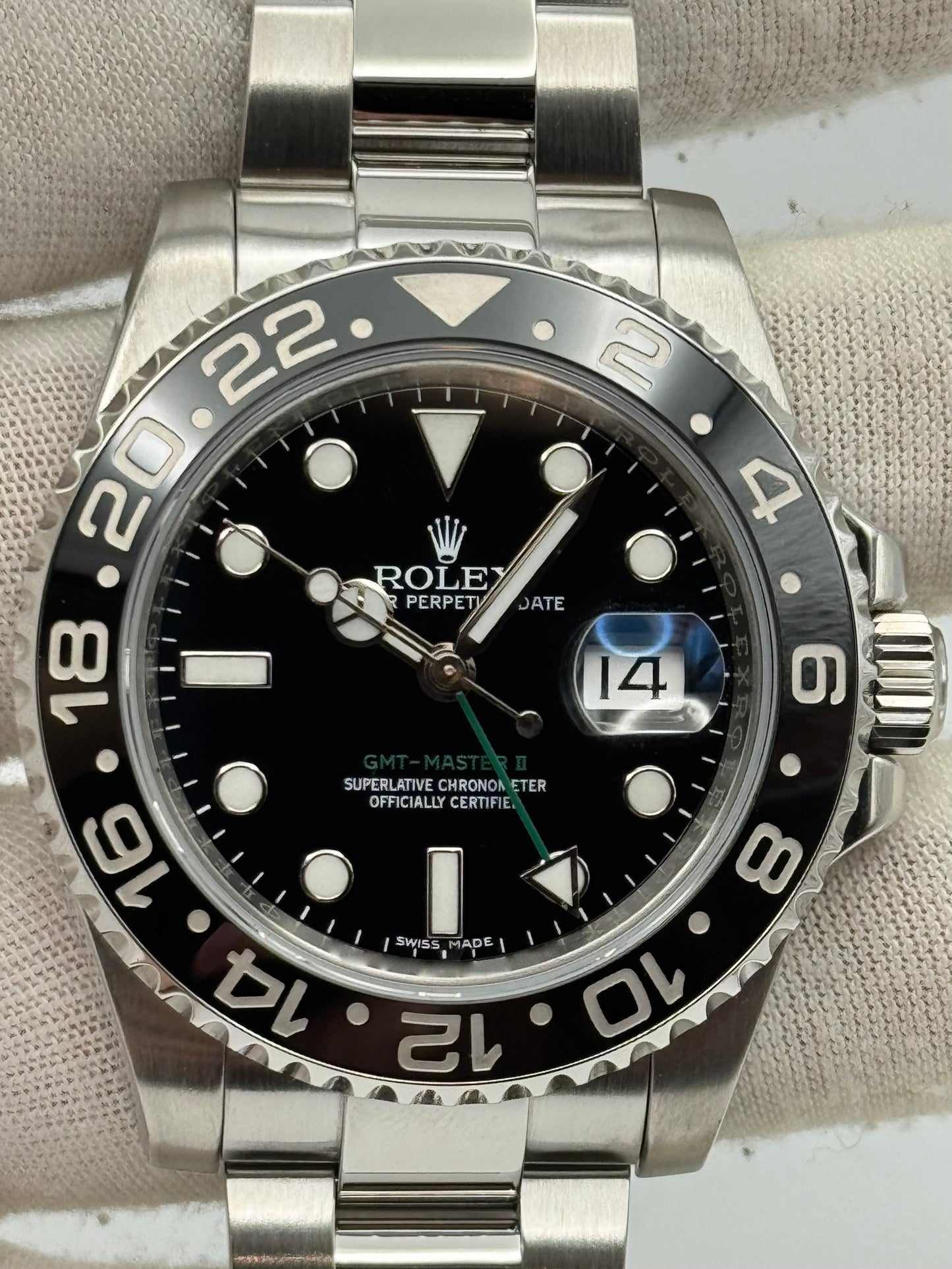 Rolex GMT-Master II Black Dial 116710LN Box & Papers 2017
