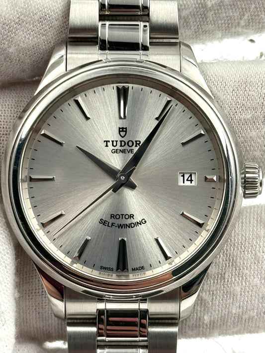 Tudor Style 38mm Silver Dial Watch Only