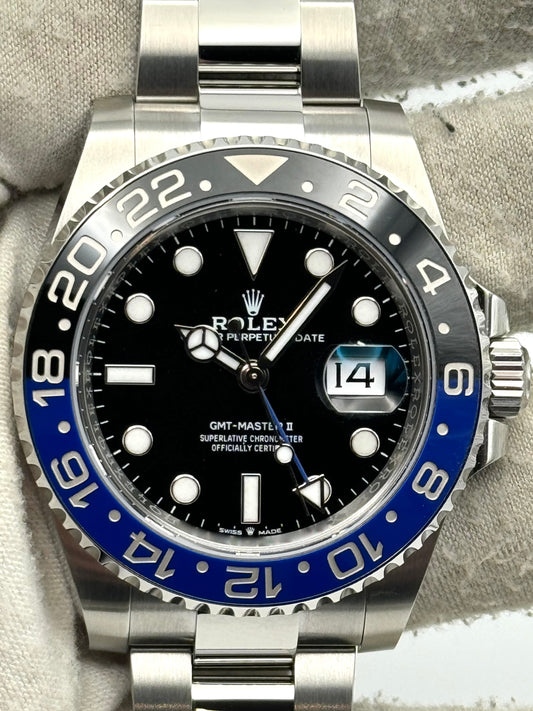 Rolex GMT-Master II Batman Oyster Bracelet 126710BLNR Box & Papers 2022