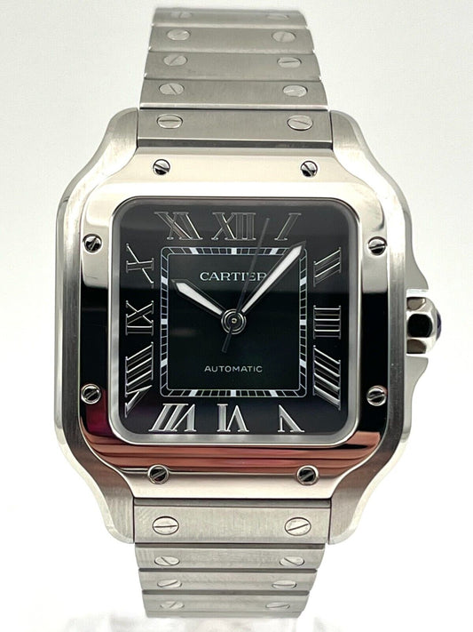 Cartier Santos De Cartier 35.1mm Green Dial Medium Size WSSA0061 Unworn 2025