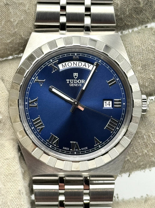 Tudor Royal 41mm Blue Roman Dial Stainless Steel Bracelet 28600 Box & Papers 2025