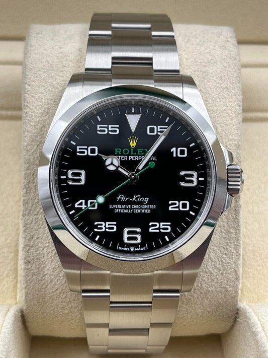 Rolex Airking 40mm Black Dial Stainless Steel 126900 Box & Papers 2024