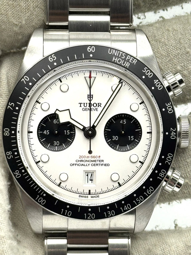 Tudor Black Bay Chronograph 41mm White Dial 79360N Box & Papers 2023