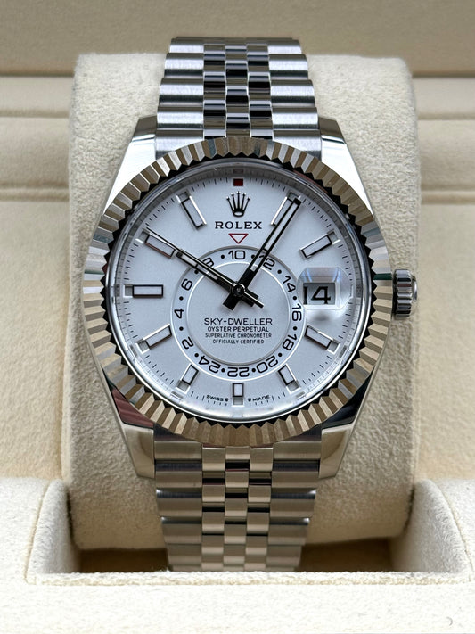 Rolex Skydweller White Dial Stainless Steel Jubilee Bracelet 336934 Box & Papers 2024