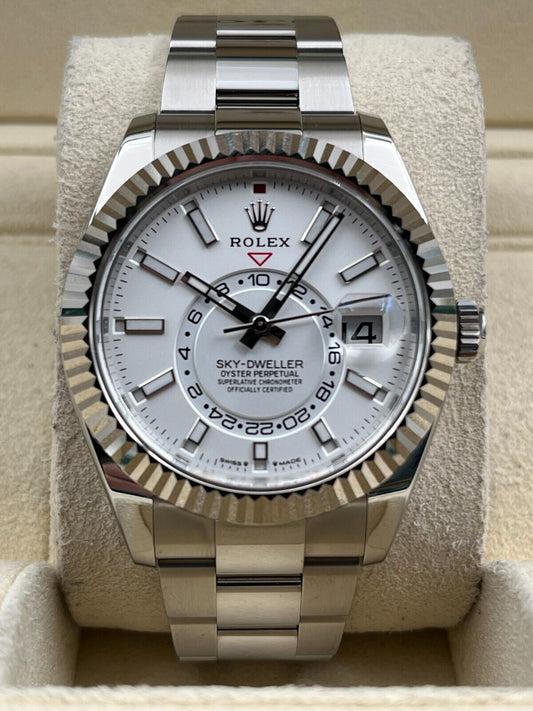 Rolex Skydweller White Dial Stainless Steel Oyster Bracelet 336934 Box & Papers 2024