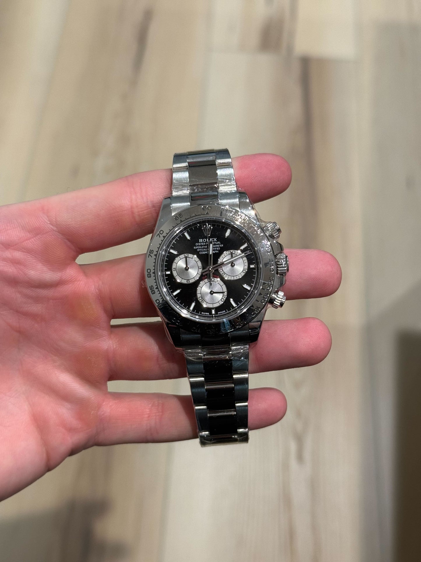 Rolex Daytona White Gold Black Dial Box Papers 2023