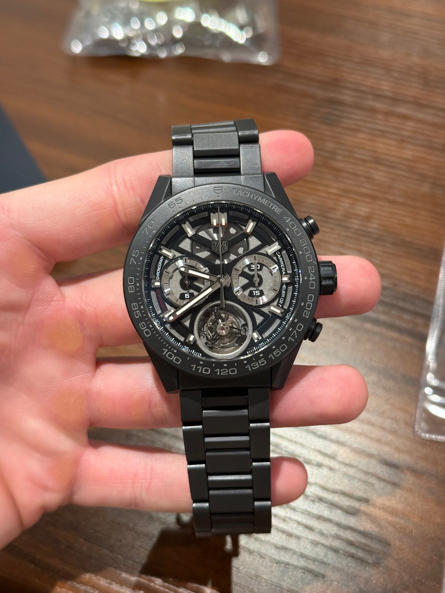 Tag Heuer Carrera Chronograph Tourbillion Skeleton Dial Box & Papers 2019