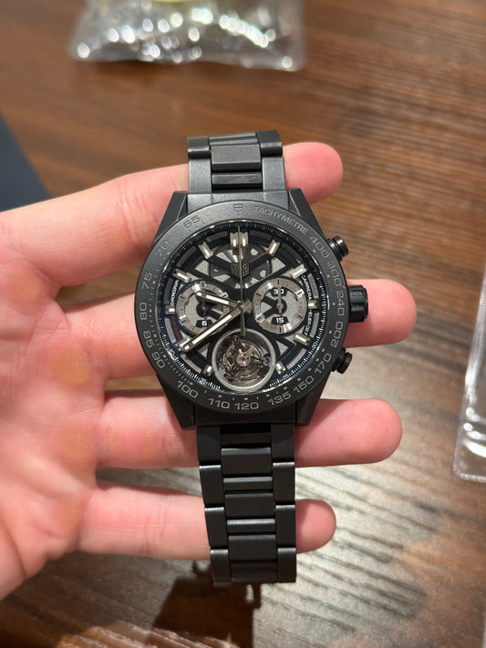 Tag Heuer Carrera Chronograph Tourbillion Skeleton Dial Box & Papers 2019