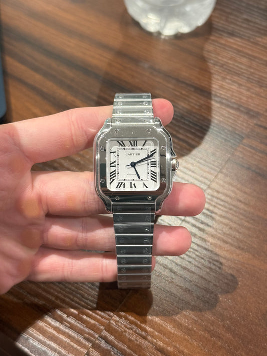 Cartier Santos Medium White Dial WSSA0029 Box & Papers 2025 Unworn