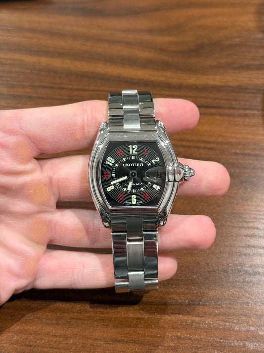 Cartier Roadster Black Casino Dial W62002V3 Watch Only