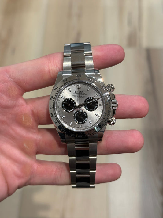 Rolex Daytona White Gold Silver Dial 126509 Box & Papers 2023