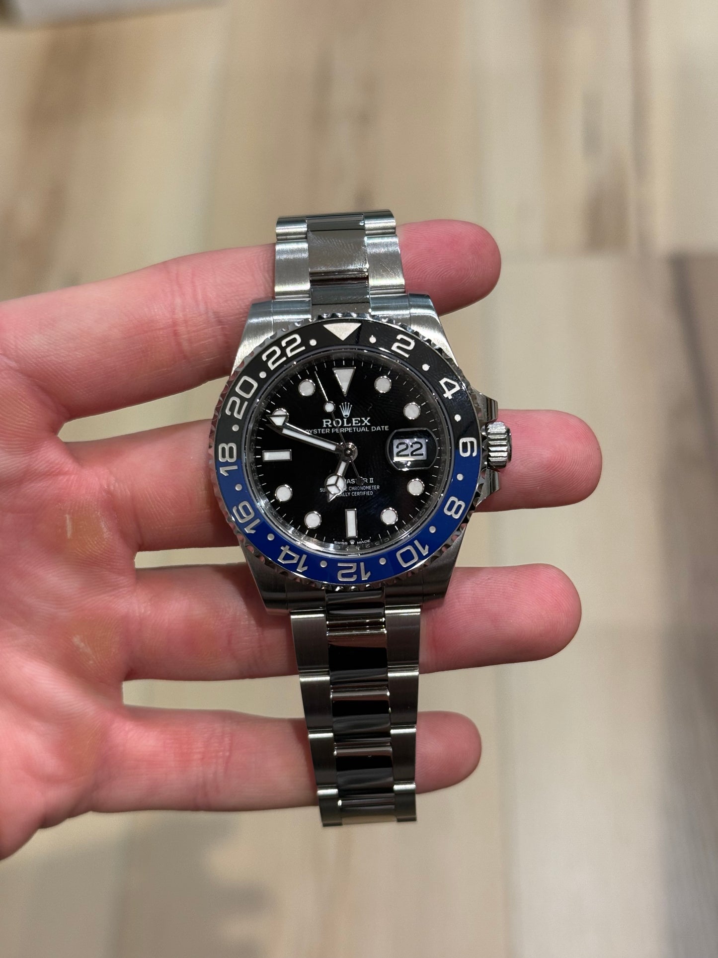 Rolex GMT-Master II Batman Oyster Bracelet 126710BLNR Box & Papers 2023