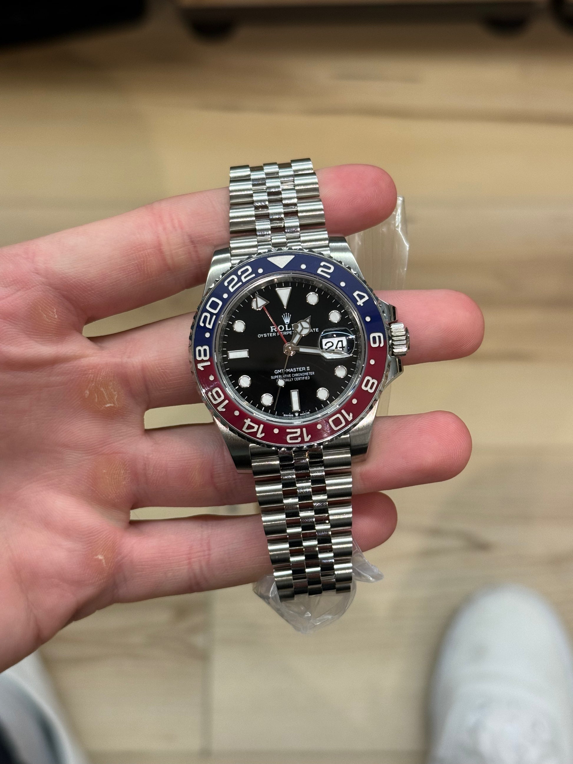 Wrist Gmt Master Jubilee Bracelet Rolex GMT Master II Stainless