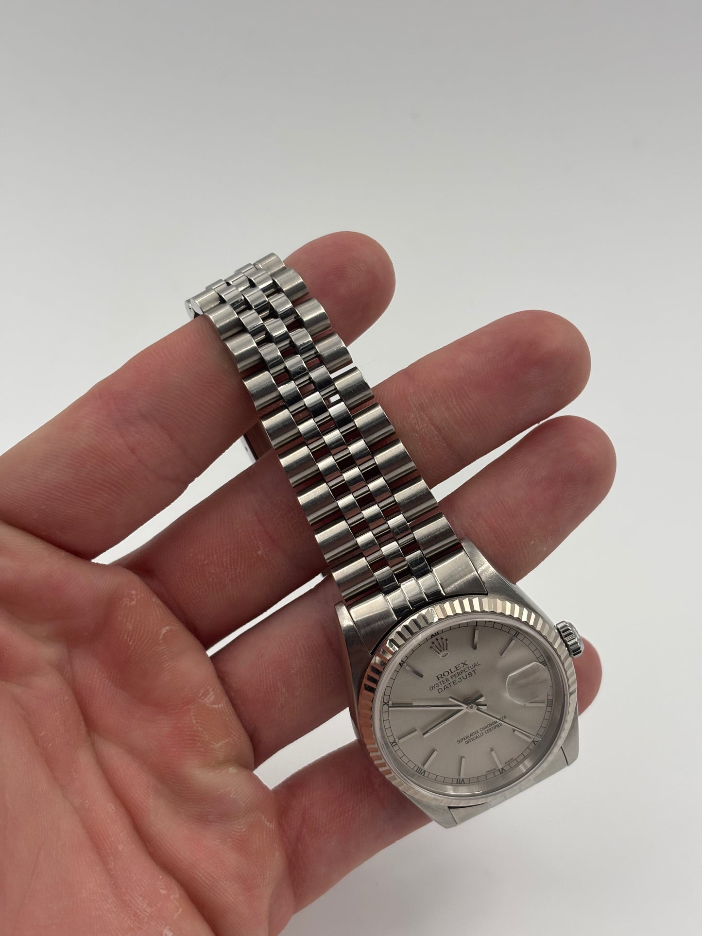 Rolex Datejust 36mm Silver Dial Jubilee Bracelet 16234