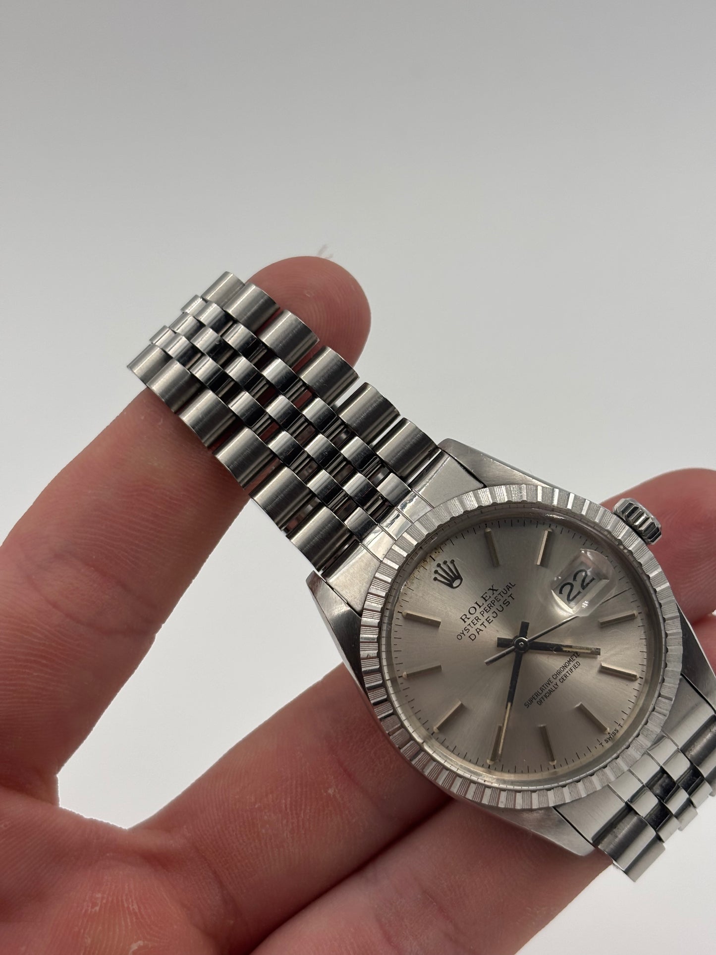 Rolex Datejust 36mm Silver Dial Jubilee Bracelet 16030