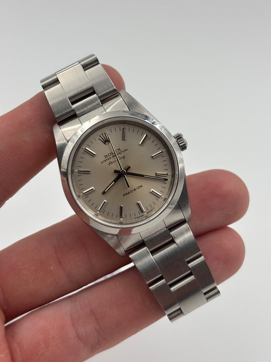 Rolex Airking 34mm Silver Dial Oyster Bracelet 14000