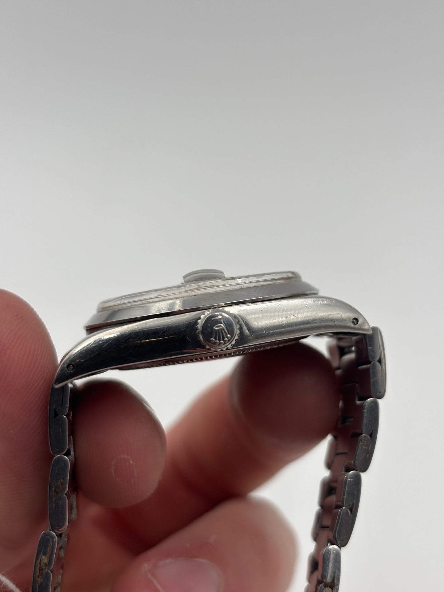 Rolex Oysterdate Precision 34mm Silver Dial Oyster Bracelet 6694