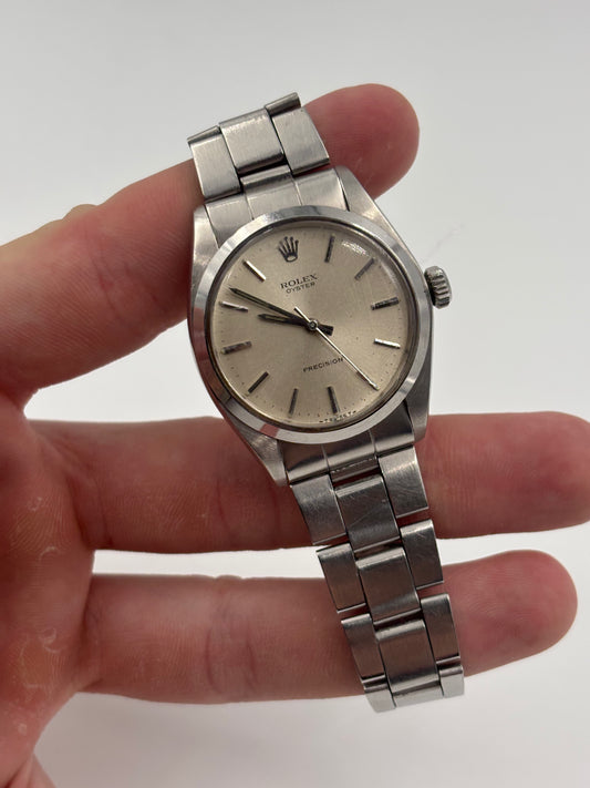 Rolex Oyster Precision 34mm Silver Dial Oyster Bracelet 6426