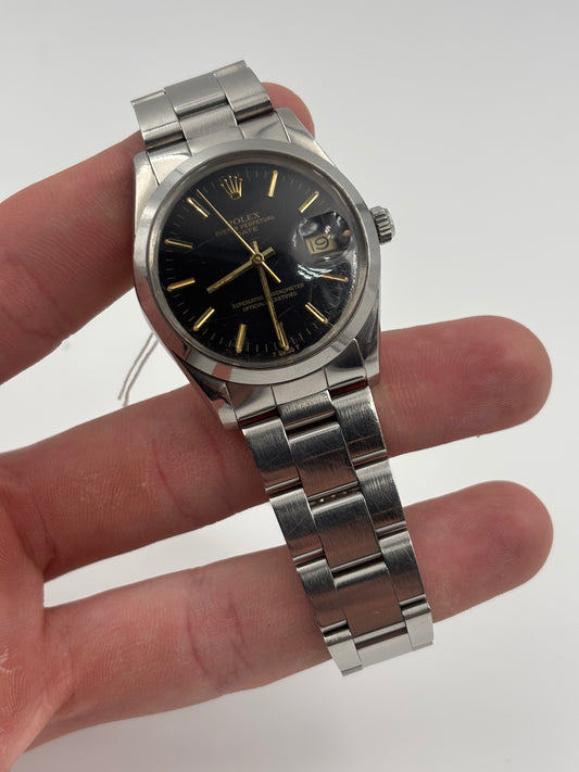Rolex Oyster Perpetual Date 34mm Black Dial Oyster Bracelet 15000