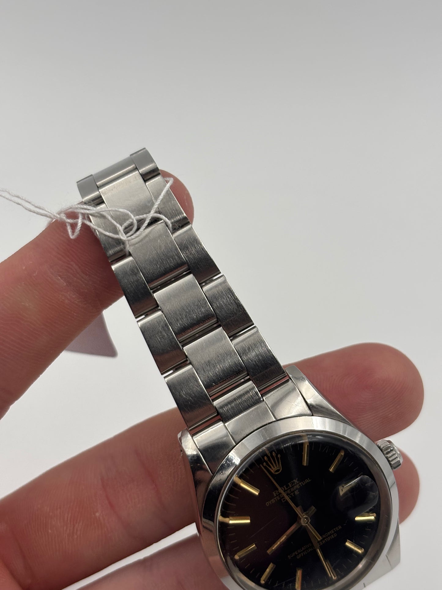 Rolex Oyster Perpetual Date 34mm Black Dial Oyster Bracelet 15000