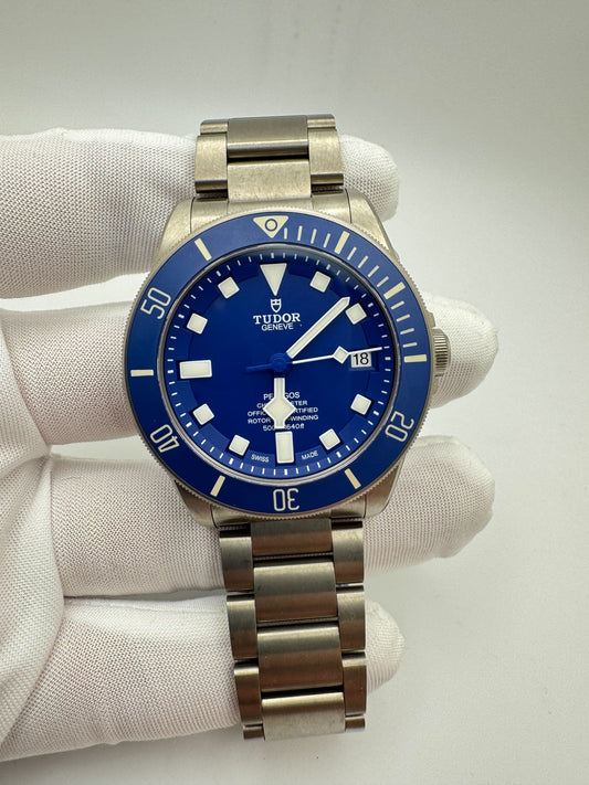 Tudor Pelagos 42mm Blue Dial Titanium Bracelet Watch Only