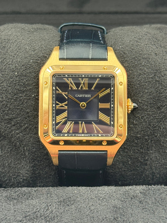 Cartier Santos Dumont 31.4mm Blue Dial Yellow Gold WGSA0115 Unworn 2025