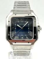 Cartier Santos De Cartier 39.8mm Blue Dial Large Size WSSA0071 Unworn 2025