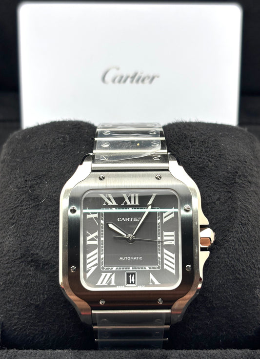 Cartier Santos De Cartier 39.8mm Gray Dial Large Size WSSA0037 Unworn 2025