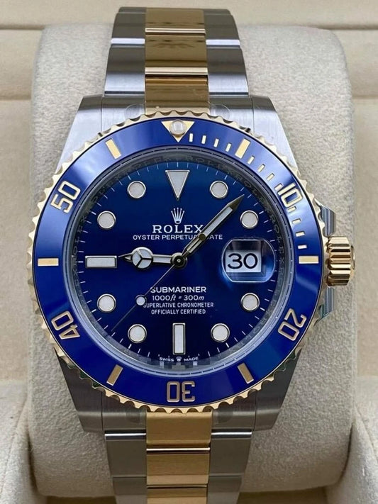 Rolex Submariner Date 41mm Blue Dial Two Tone 126613LB Box & Papers 2024