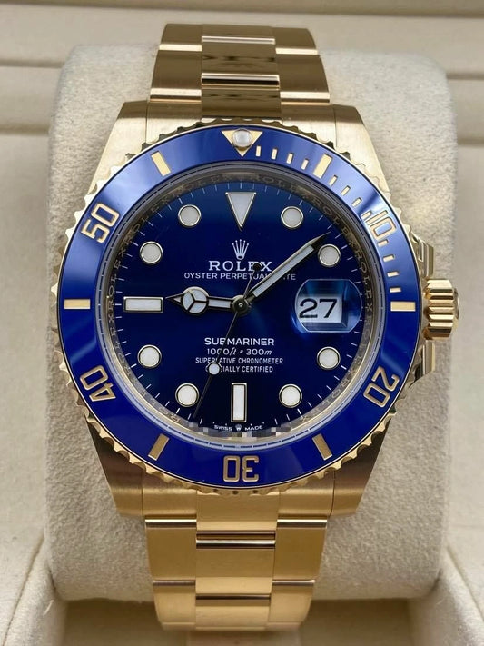 Rolex Submariner Date 41mm Yellow Gold Blue Dial 126618LB Box & Papers 2024