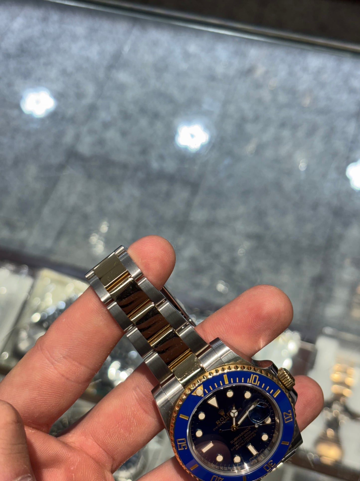 Rolex Submariner Date 41mm Blue Dial Two Tone 126613LB Box & Papers 2021