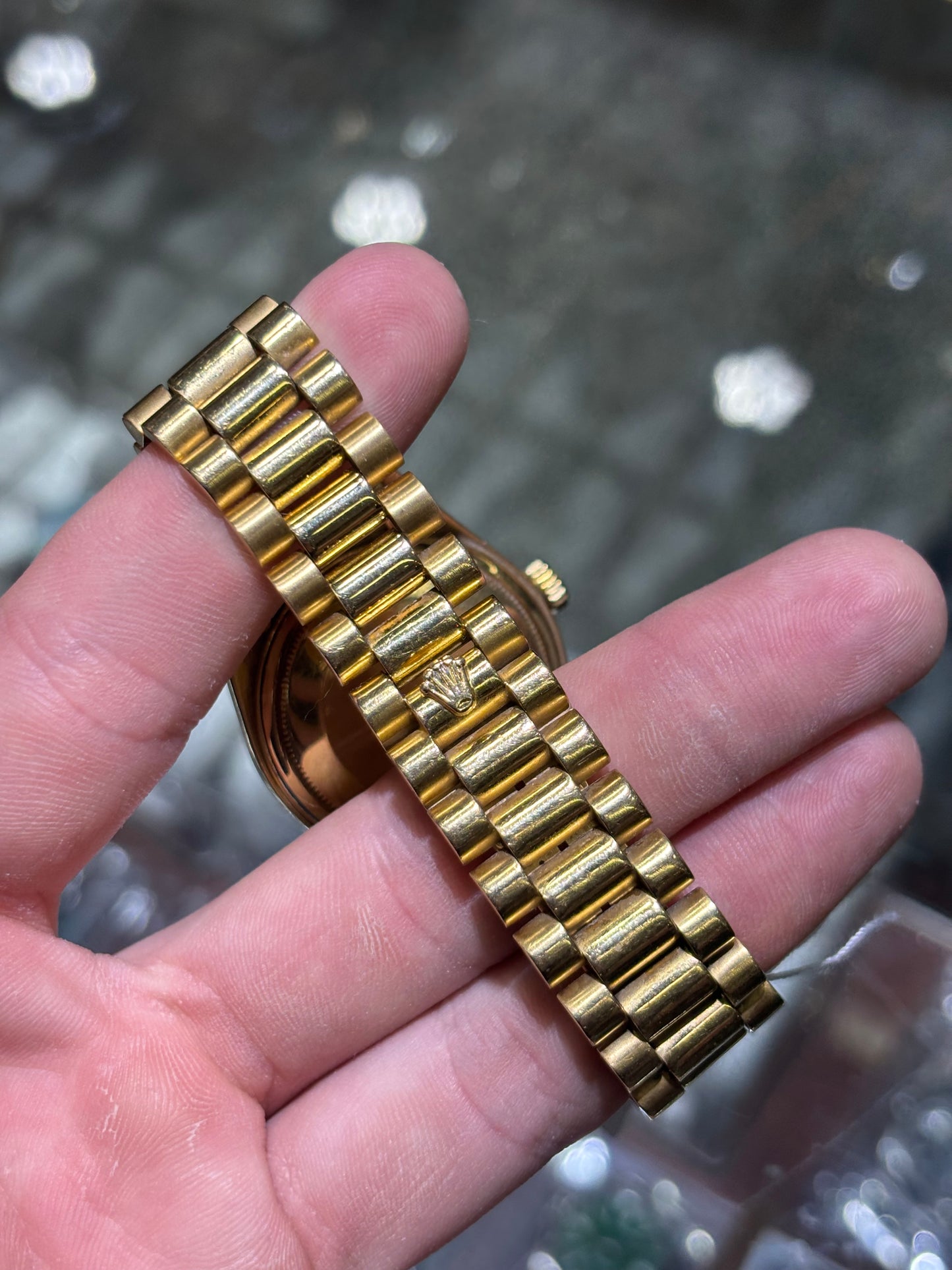 Rolex Day Date 36mm White Roman Jubilee Bracelet 18038