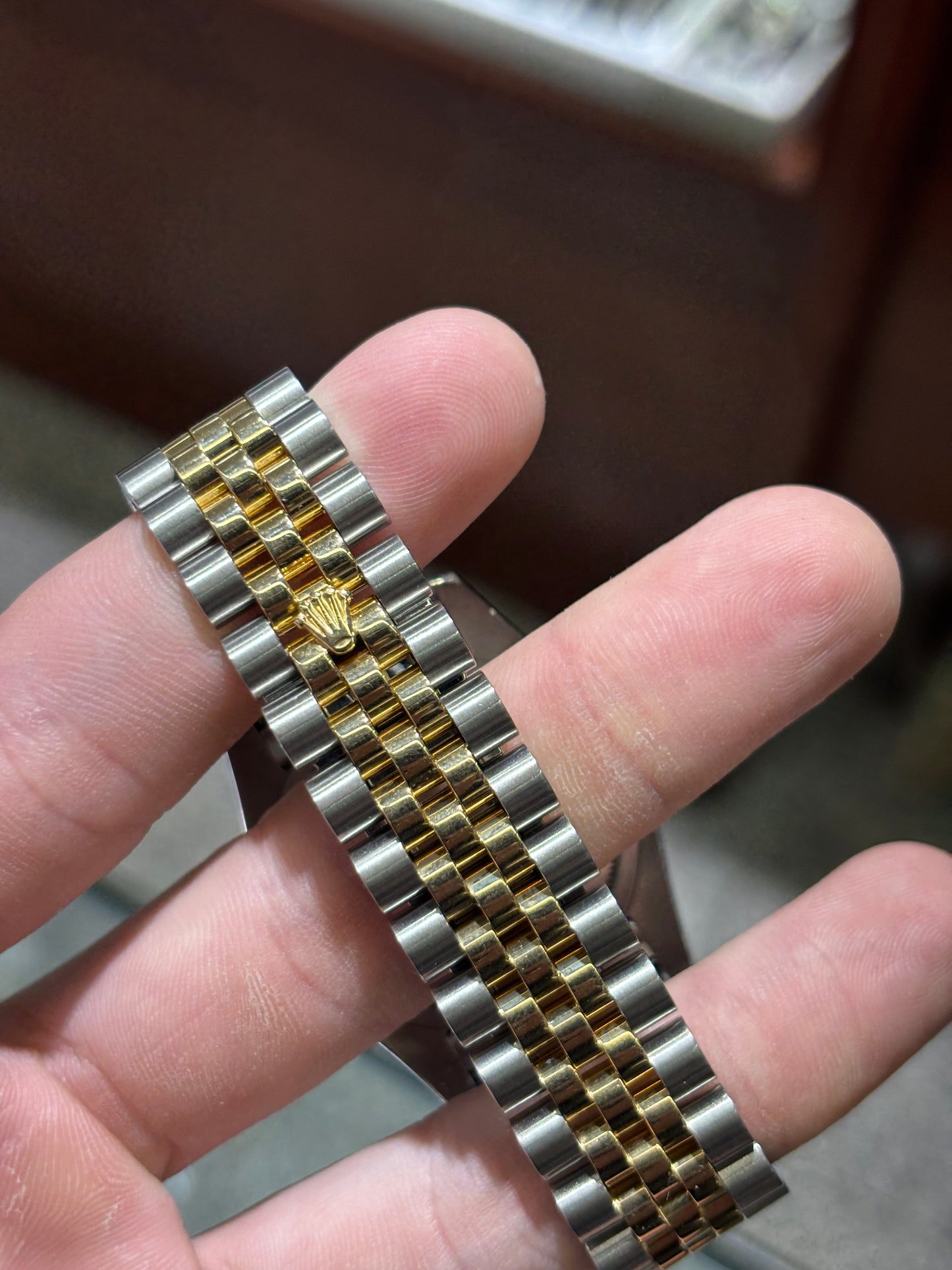 Rolex Datejust 36mm Champagne Stick Fluted Jubilee 116233