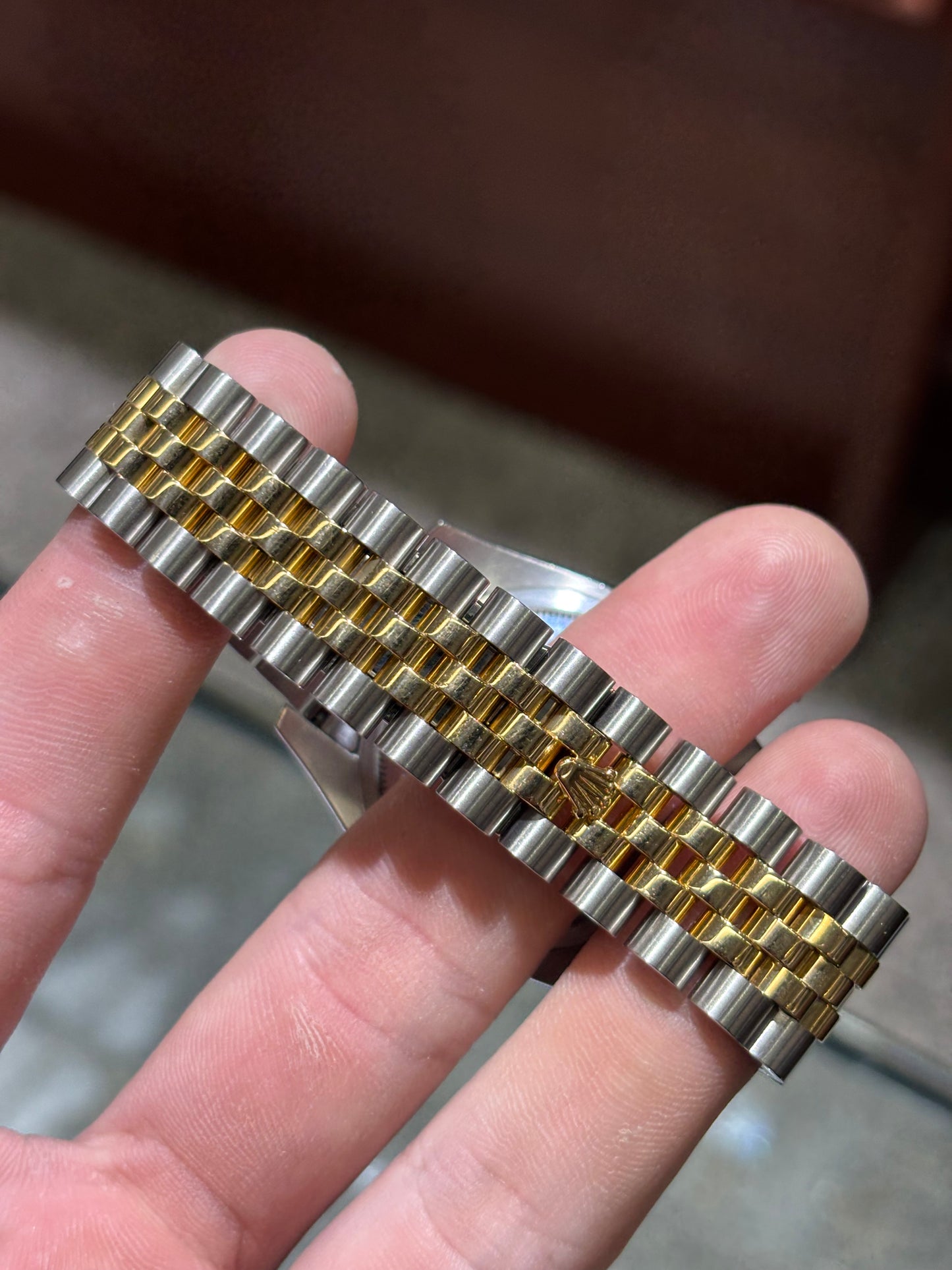 Rolex Datejust 36mm Champagne Stick Fluted Jubilee 116233