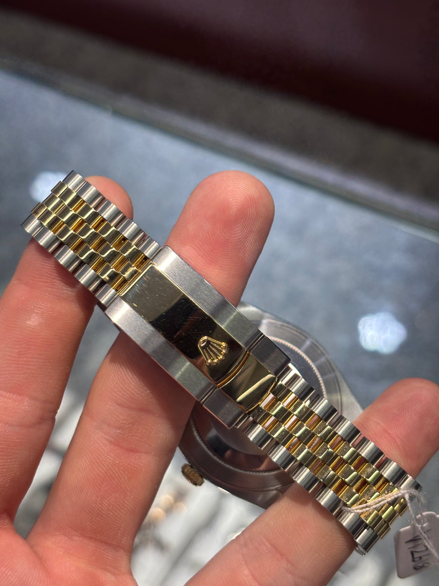 Rolex Datejust 41mm Champagne Diamond Fluted Jubilee Bracelet Box and Papers 126333