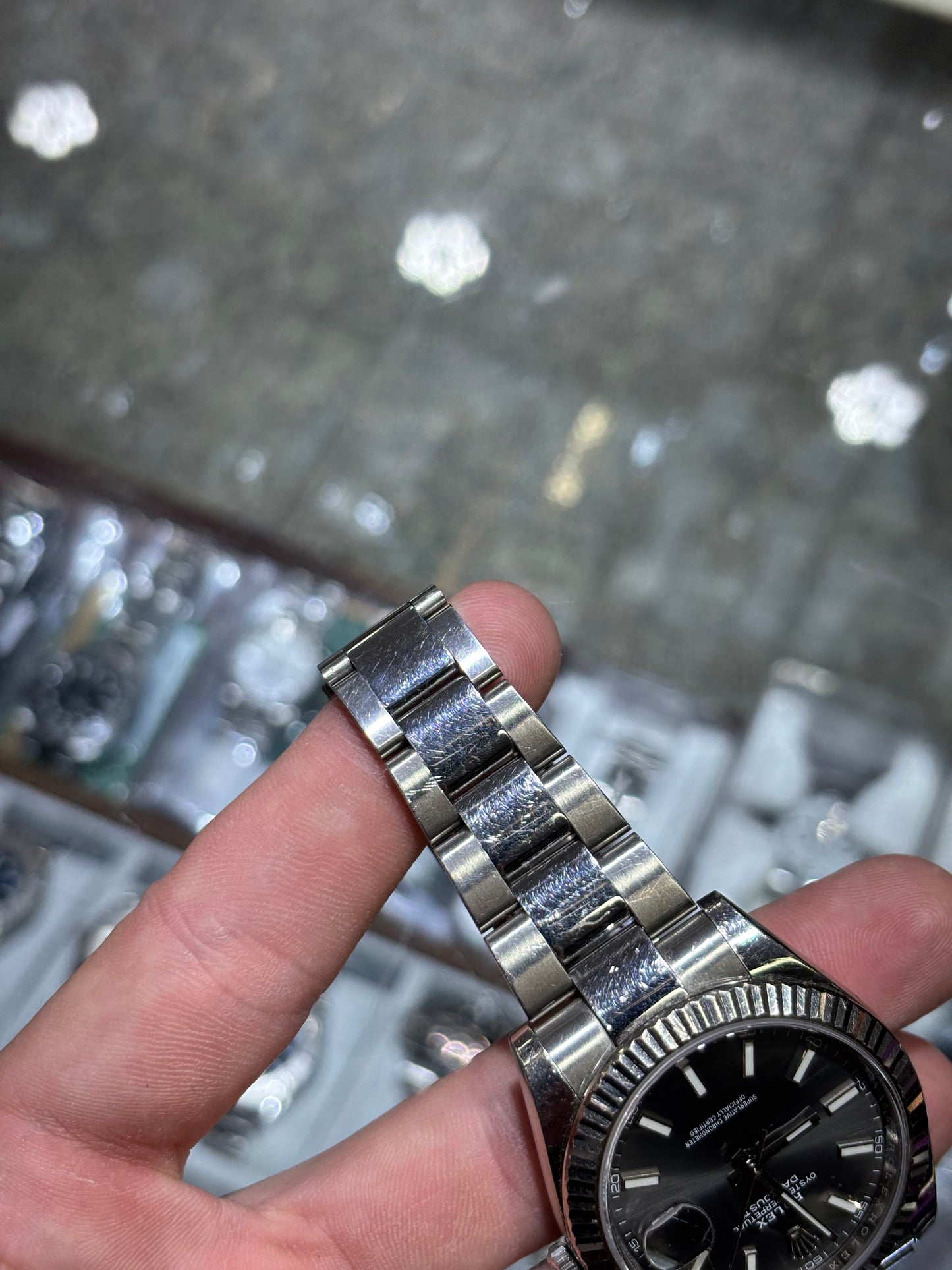 Rolex Datejust 41mm Rhodium Index Dial Oyster Bracelet Ref 126334